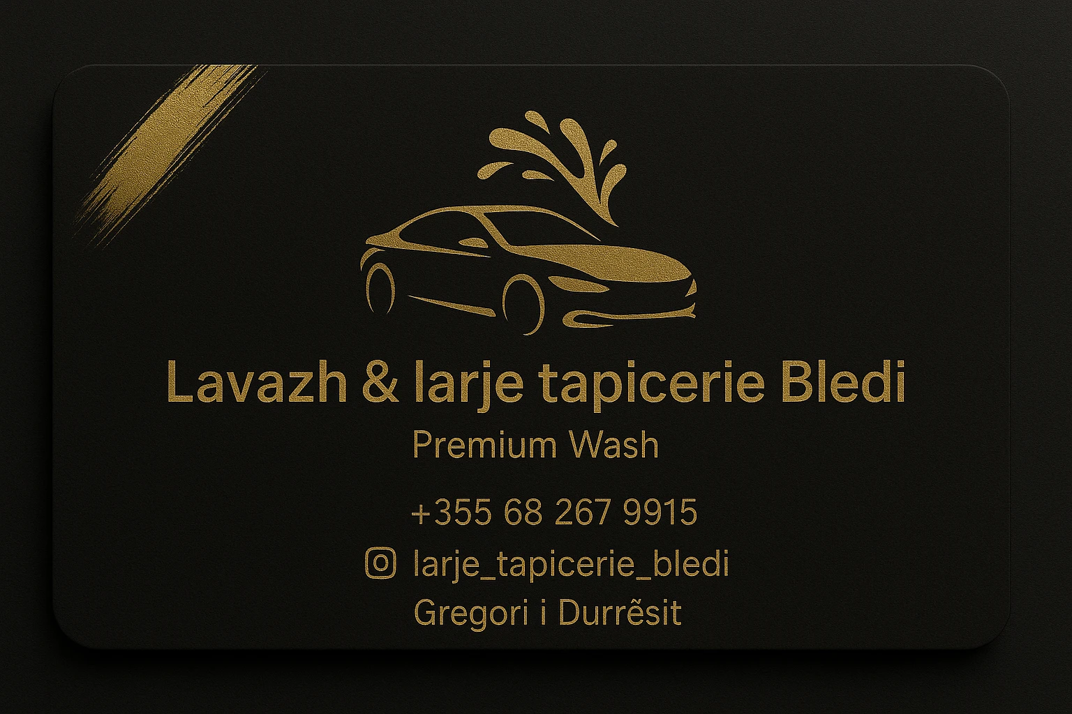 Graphic Designer – Kartvizite Bledi Lavazh – Fixotech Durrës